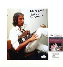 John McVie of Fleetwood Mac Rare Signed 8x10 Photo Backstage Shot JSA Certified picture