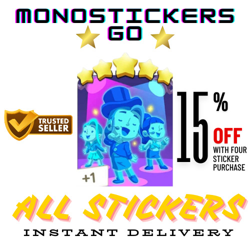 Monopoly Go Monopoly Games Album 1⭐- 5⭐ Star Stickers / Cards Fast Delivery