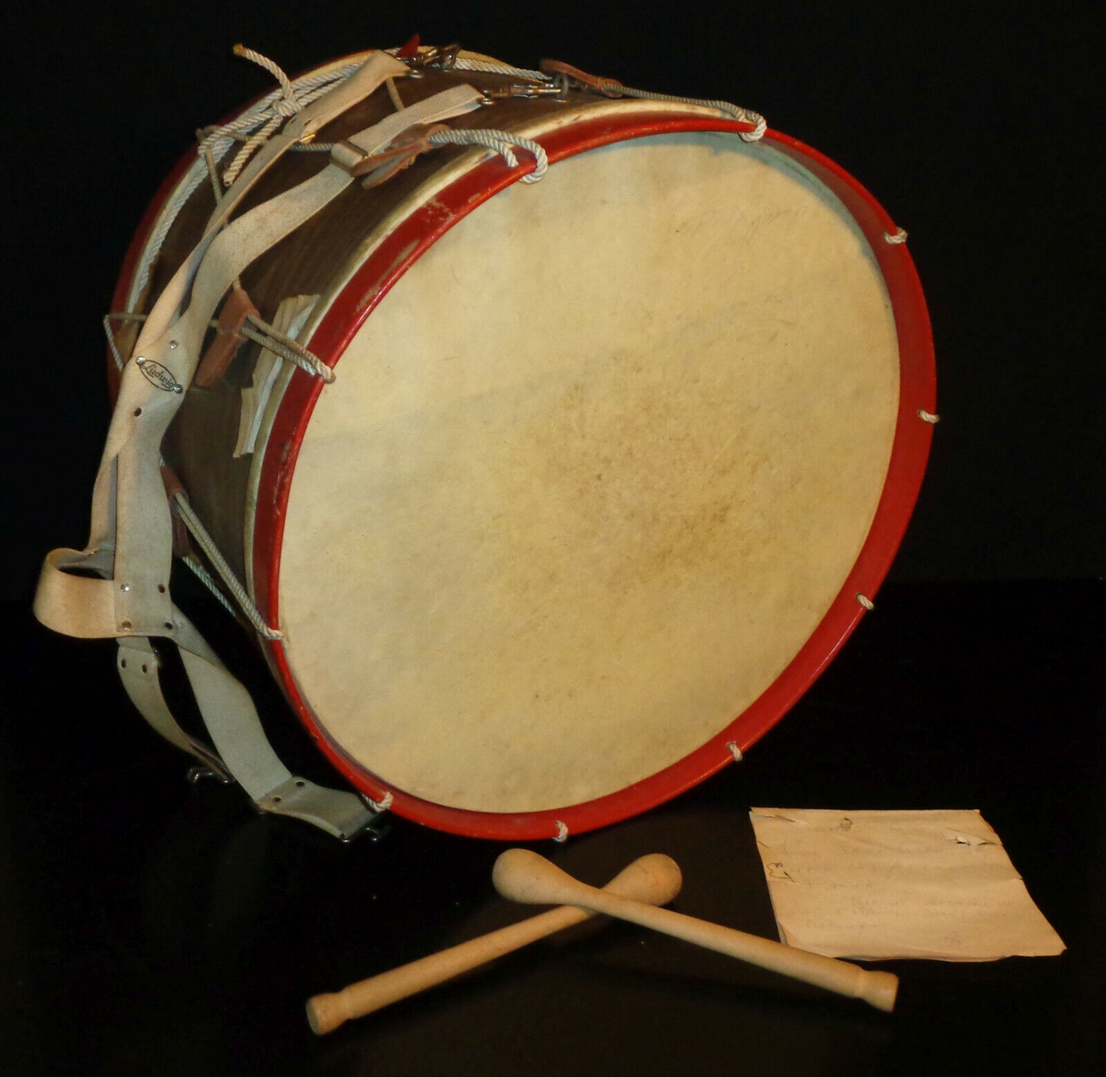 WOW John Glenn Signed Fife Corps Bass Drum 