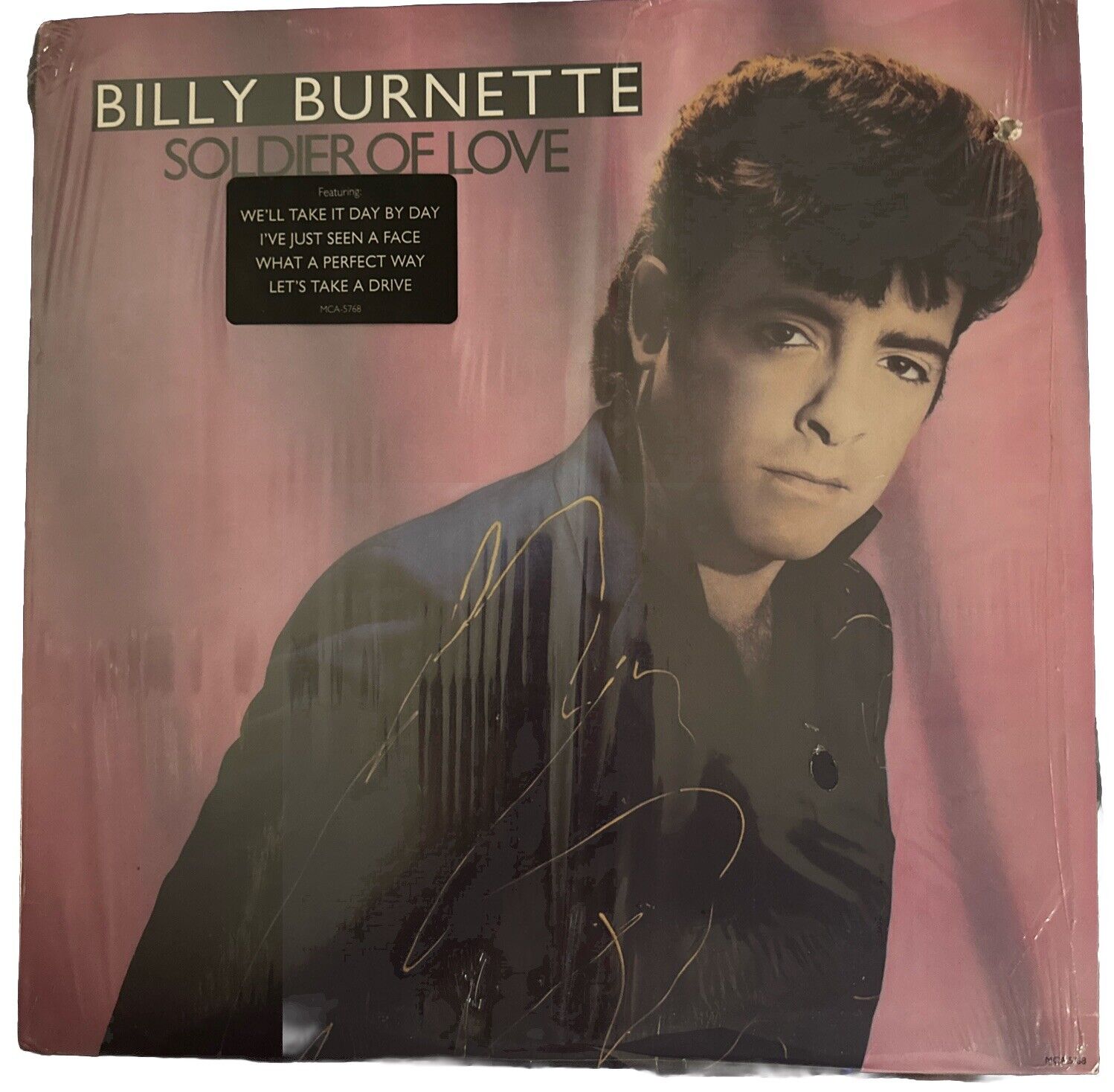 Billy Burnette Soldier Of Love NEAR MINT Curb Records Vinyl LP Still In Shrink