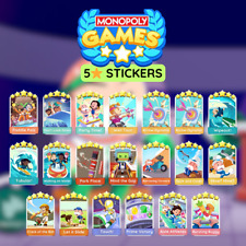 (FAST DELIVERY) Monopoly GO 5🌟 Stickers - Monopoly Games Album picture