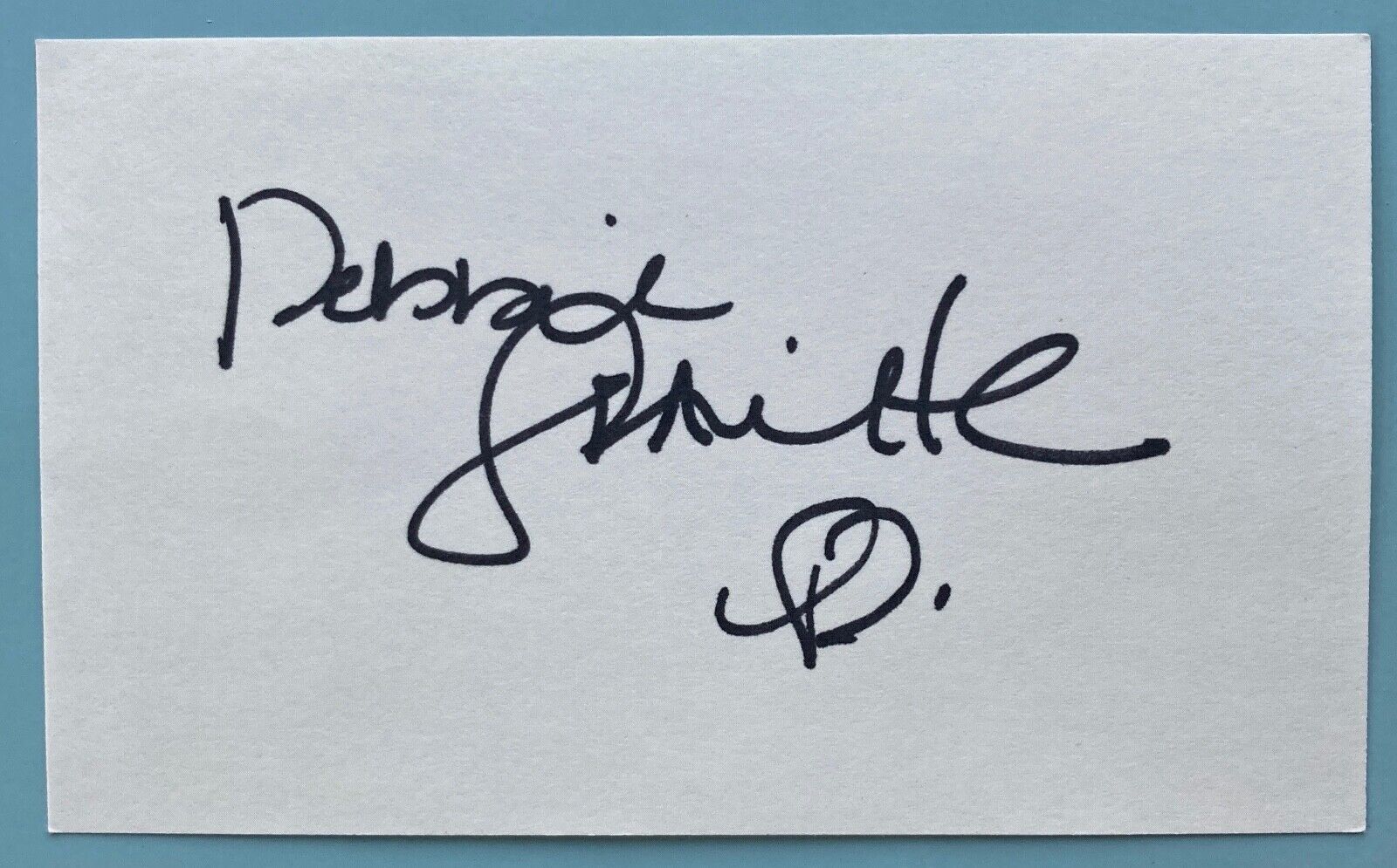 Debbie Gravitte  Signed  Index Card  3\