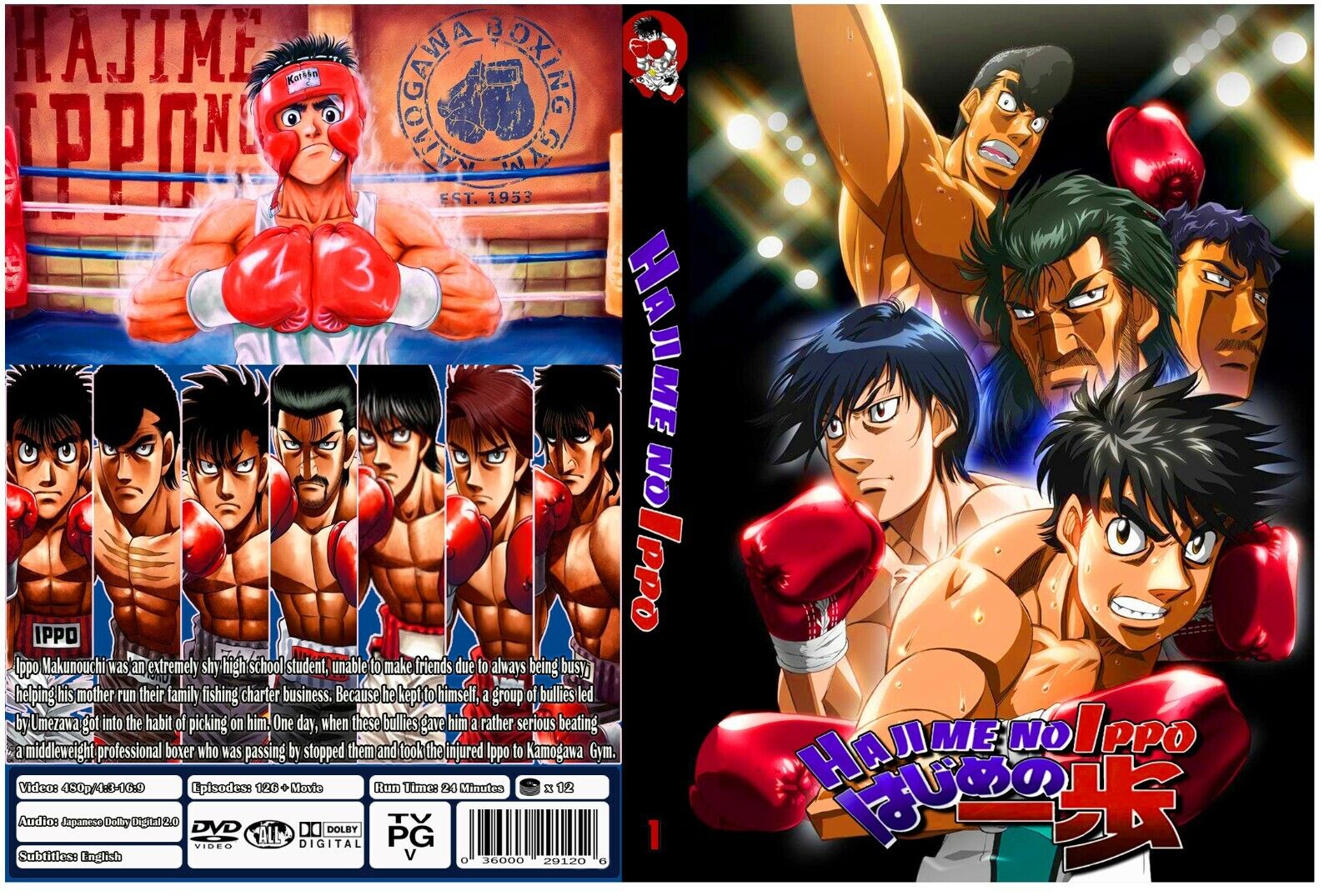 aldrig Luscious Fugtighed Hajime No Ippo Complete Series Episodes 126 + Movie Champion Road for Sale  - Fleetwoodmac.net