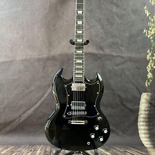 Customized black SG electric guitar chrome plated Shipment from US warehouse picture