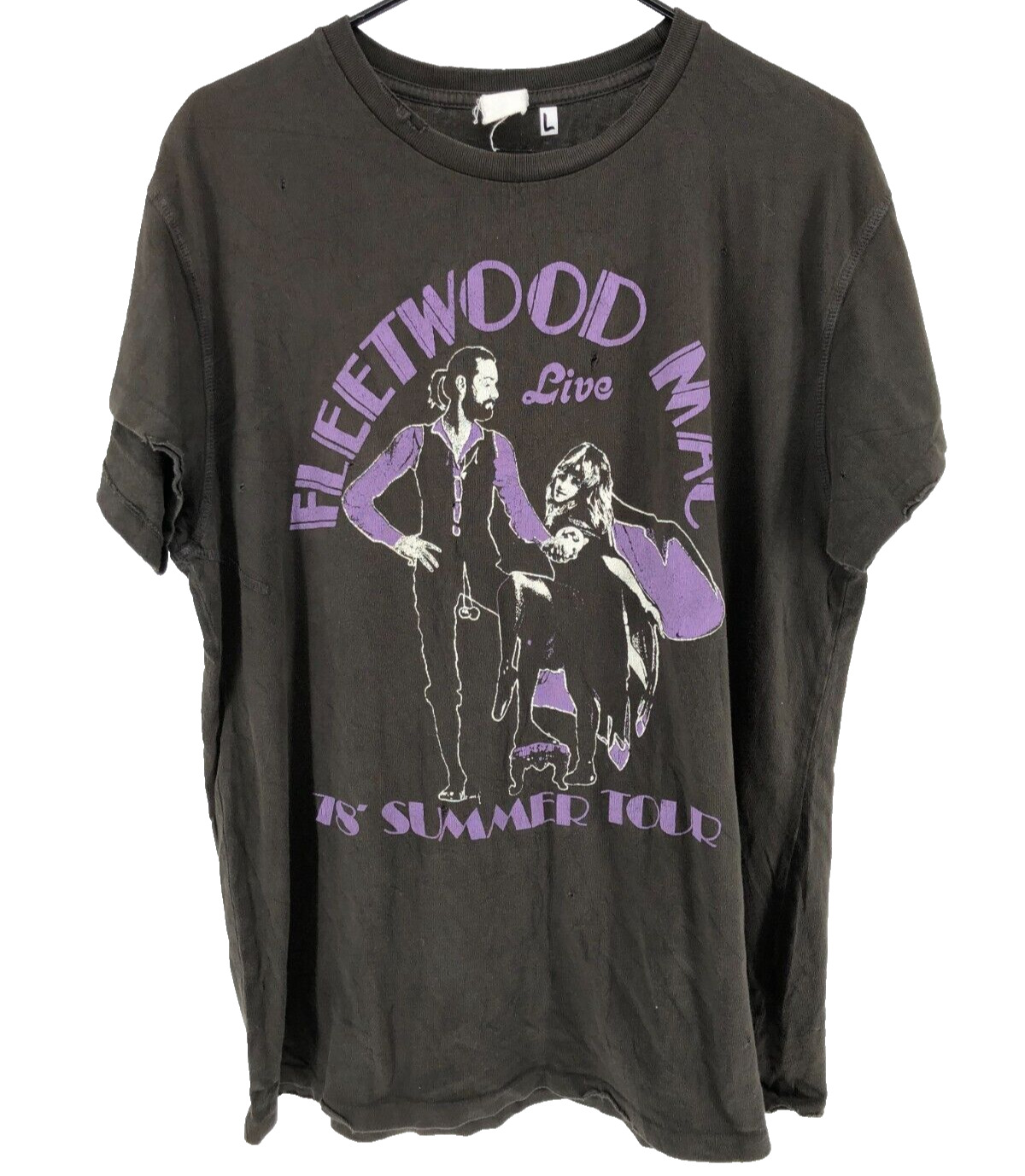 Vintage Single Stitch 1978 Fleetwood Mac Live Tour T-Shirt Mens Size Large Black