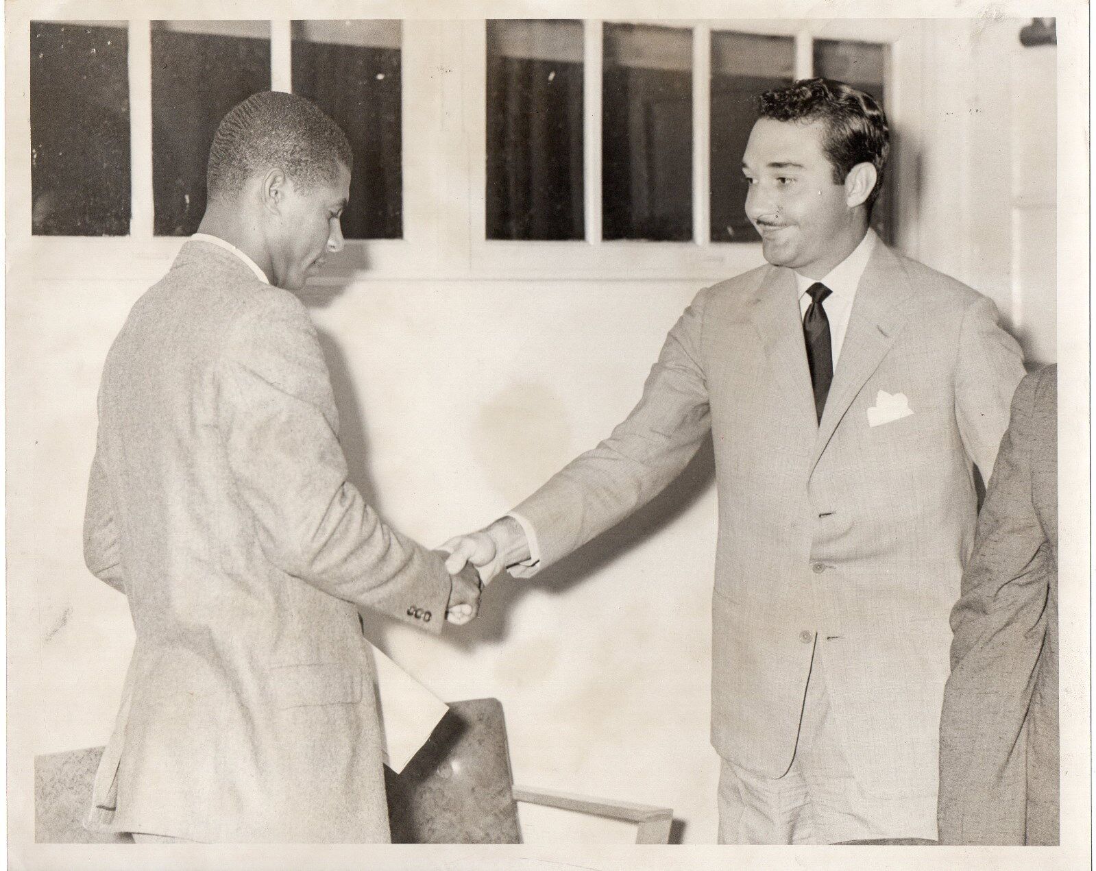 1958 Orig Photo Dominican Dictator RAFAEL TRUJILLO Son RAMFIS & PEDRO GONZALEZ