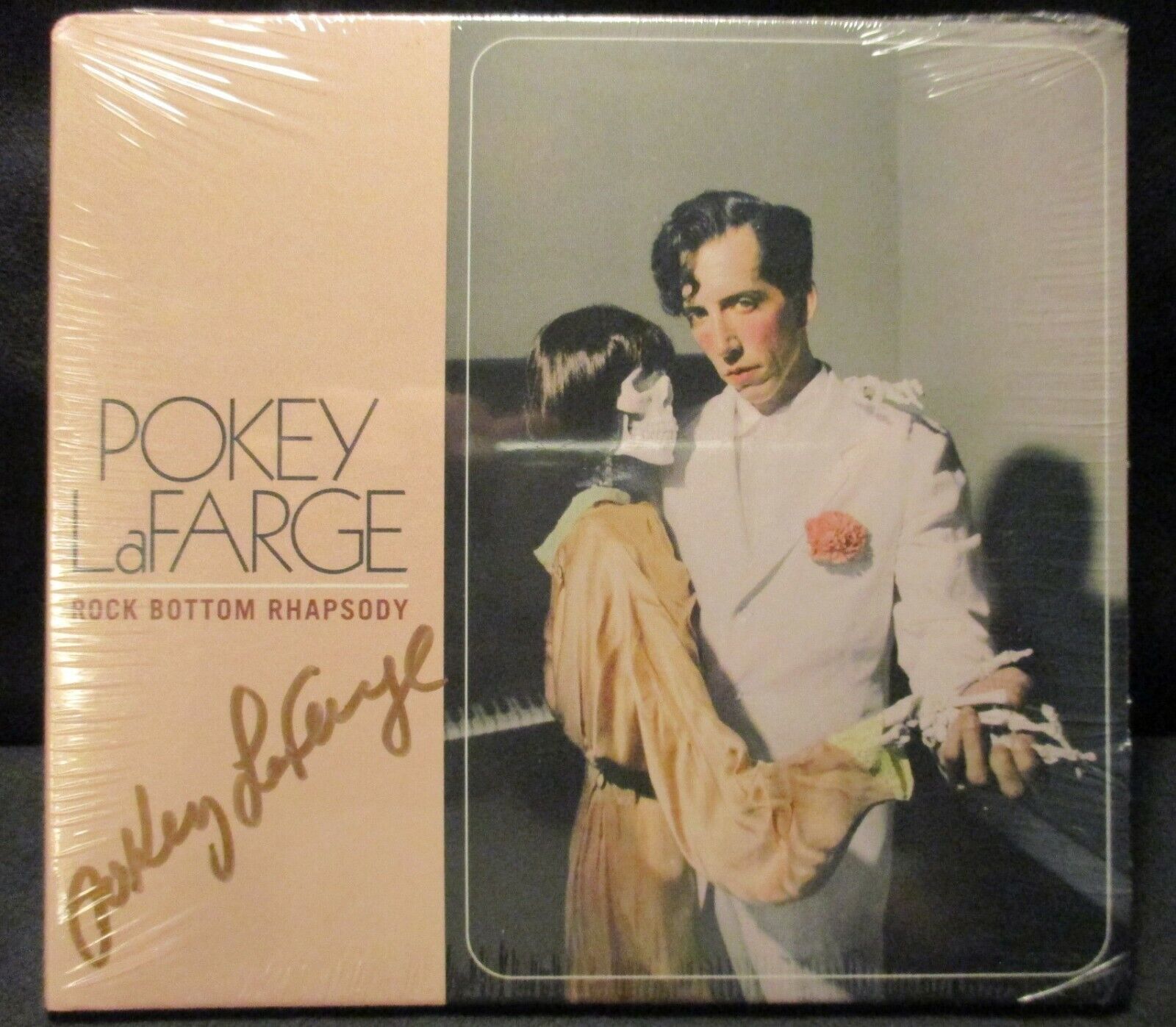 New SIGNED - POKEY LaFARGE ~ ROCK BOTTOM RHAPSODY CD - Autographed Cover SEALED