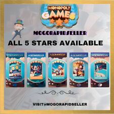 Monopoly Go - Games Album- All 5⭐️ ⭐️⭐️⭐⭐Star Stickers/Cards- ⚡Rapid Delivery⚡ picture