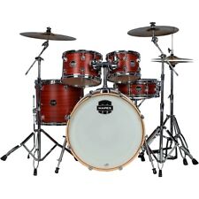 Complete 5-Piece Drum Set With Hardware & Cymbals Redwood  picture