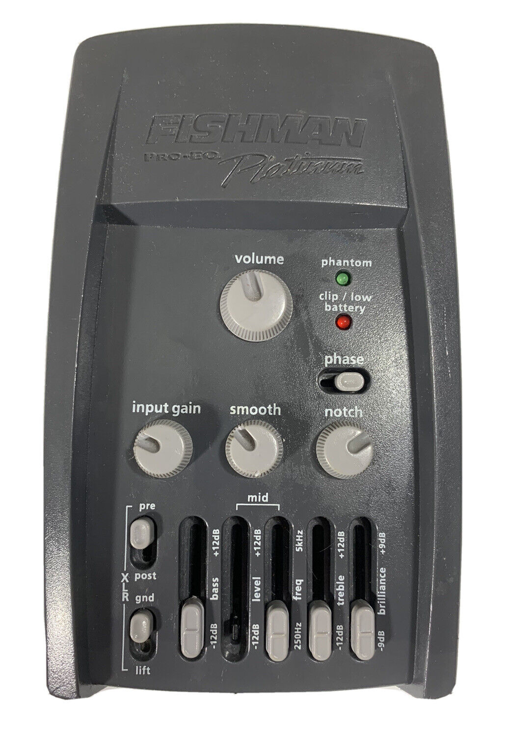 Fishman Pro EQ Platinum High End Acoustic Guitar Preamp, Sold As Is For Parts