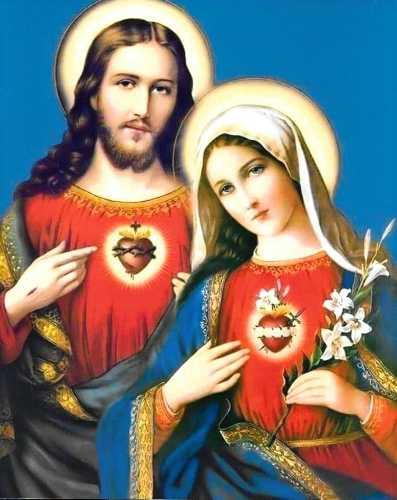 Blessed Virgin Mary Mother and Jesus Glossy Photo Print 8