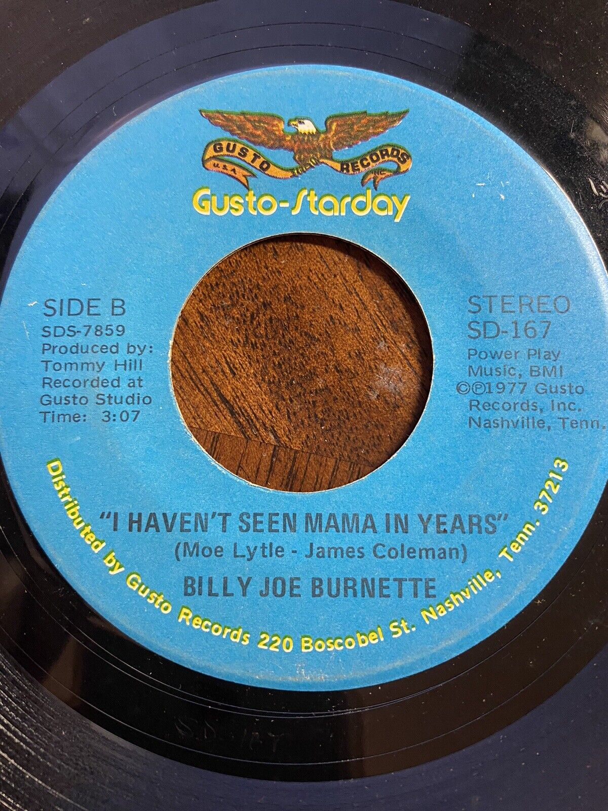 Billy Joe Burnette - Welcome Home Elvis / I Haven't Seen Mama In Years 45 rpm