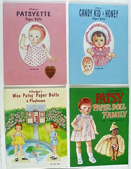 EFFANBEE Paper Doll WEE PATSY & PLAYHOUSE, PATSY, PATSYETTE, CANDY KID ...