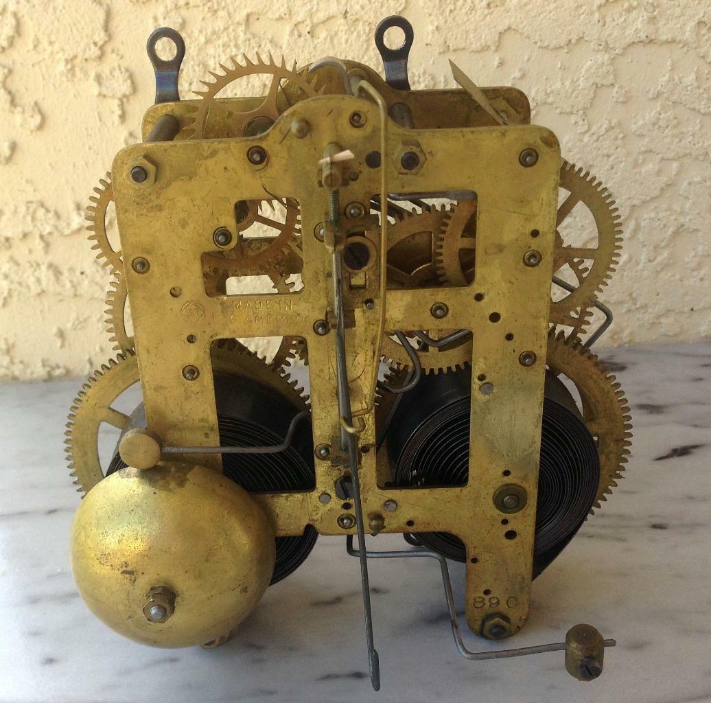 Antique Original Seth Thomas clock movement 89C For Parts or Repair