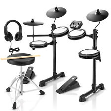 Donner DED-80 Electric Drum Set Quiet Mesh Pad Electronic Drum Kit With Throne picture