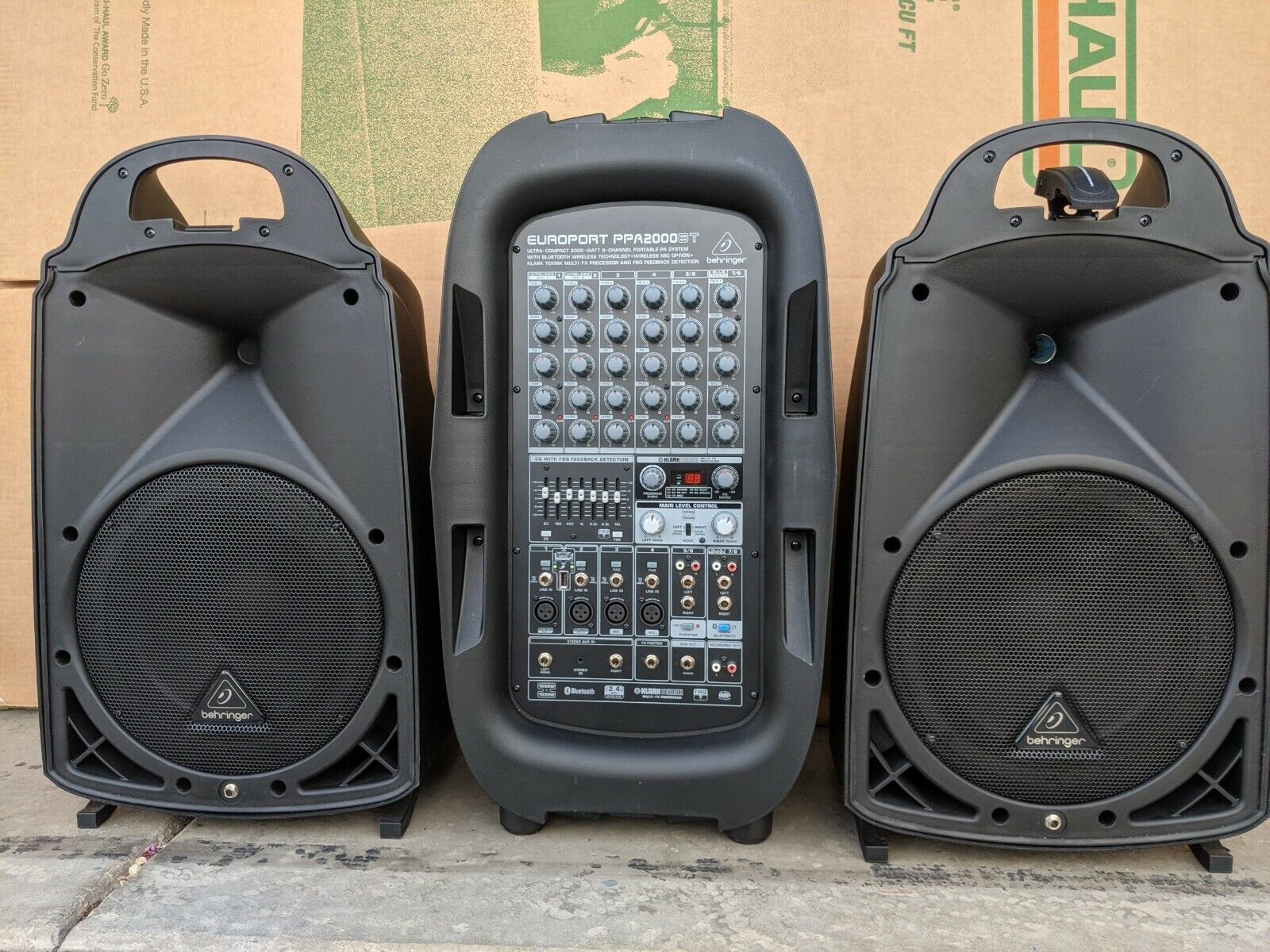 Behringer EUROPORT PPA2000BT 2000W 8-Channel Portable PA System with Bluetooth